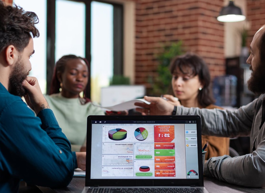 analytics dashboard laptop